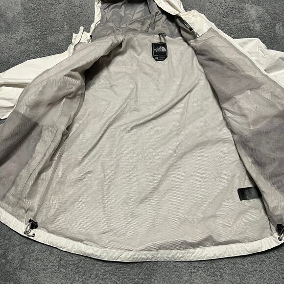 The North Face Coat Womens Large Hyvent Nylon Hooded Rain Jacket *flaw - Picture 9 of 11